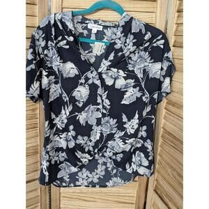 Calvin Klein Blue Top Women's Size L